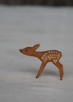 Sarna sarenka drewniana figurka miniaturka I vintage 