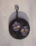 Plakieta ceramiczna bratki vintage