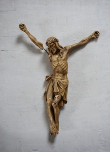 Stara figura gipsowa Jezus rzeźba vintage