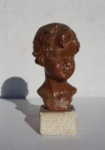 Popiersie chłopca F. Carli vintage