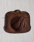 Lustro ze szczotkami do ubrań zestaw vintage