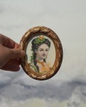 Miniatura portret kobiety vintage