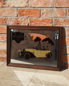 Lustro reklamowe barowe w stylu art deco retro vintage