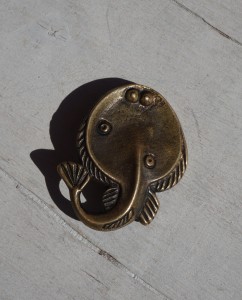 Broszka Kalevala Koru Flundra Flondra ryba płastuga vintage