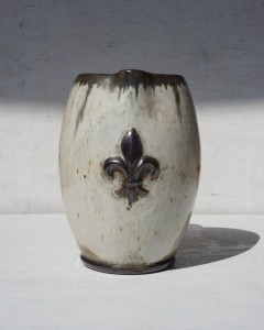 Dzban wazon  ceramiczny Losson lilijka vintage