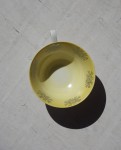 Filiżanka porcelanowa żółta vinage
