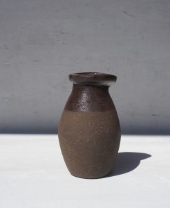 Wazon wazonik ceramiczny brąz vintage