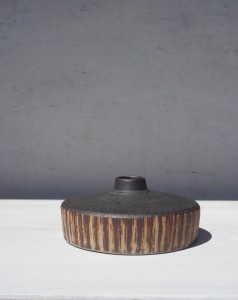Wazon wazonik ceramiczny płaski vintage