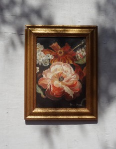 Obraz martwa natura kwiaty vintage