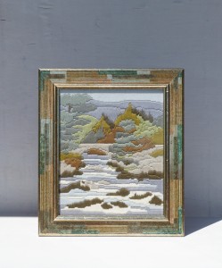 Haft gobelin pejzaż vintage