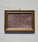 Rezerwacja Ramka drewniana złota IV vintage