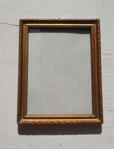 Ramka drewniana złota VI vintage