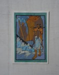 Karta pocztowa batik rybak
