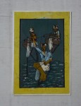 Karta pocztowa batik rybacy
