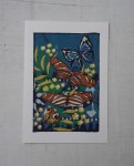 Karta pocztowa motyle batik 