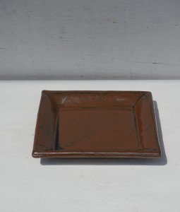 Talerz ceramiczny kwadratowy vintage