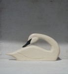 Łabędź figura drewniana vintage