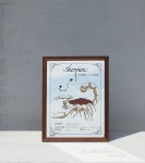 Lustro lusterko barowe Skorpion vintage