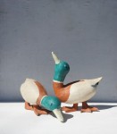 Kaczki kaczka figurki ceramiczne zestaw 2 szt.