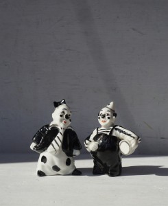 Klaun klauny figurki zestaw 2 szt.