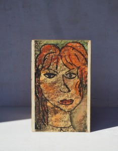 Obrazek grafika portret dziewczyna vintage