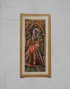 Grafika obraz dziewczyna III vintage 