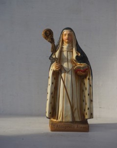 Święta Aldegonda figura vintage