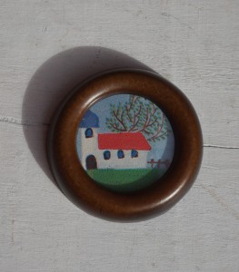 Ramka okrągła miniaturka vintage